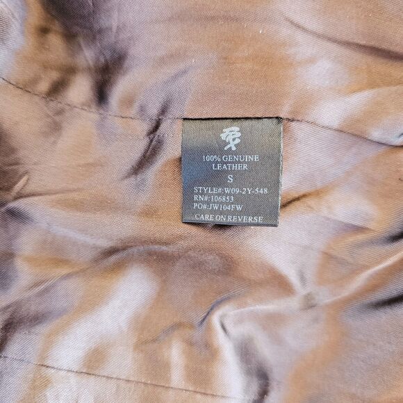 FRX Jeans Leather Jacket - Picture 2 of 6